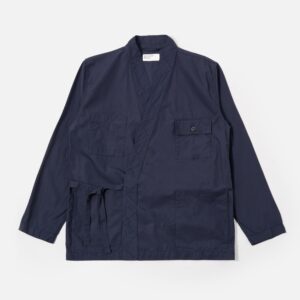 Navy Peached Poplin Osaka Work Jacket