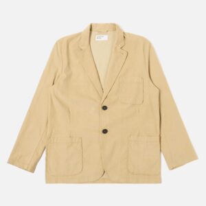 Sand Organic Fine Cord Two Button Jacket