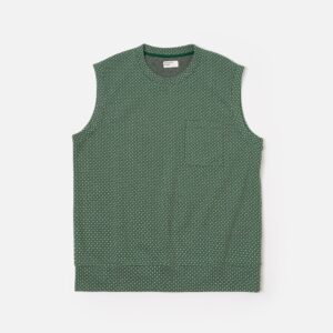 Green Argyll Jersey Sleeveless Crew