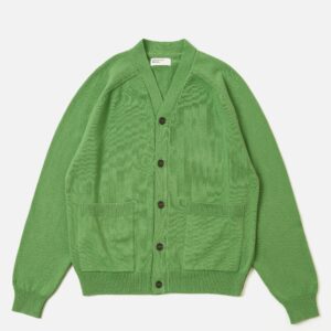 Green Eco Cotton Knit Pocket David Cardigan