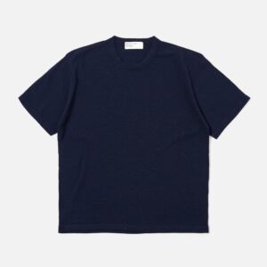 Navy Merino Fine Knit Knit Tee
