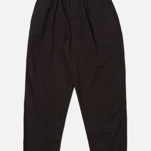 Licorice Summer Canvas Pleated Track Pant