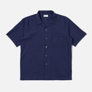 Navy Arten Seersucker Road Shirt
