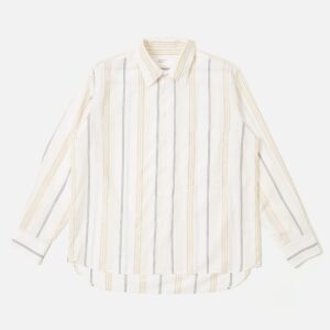 Ecru/Navy/Sand Hendrix Stripe Square Pocket Shirt