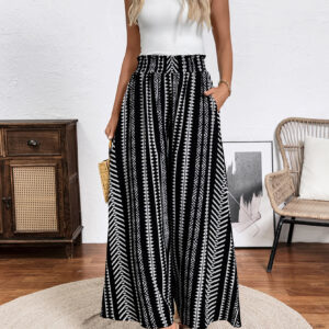 Women's clothing Amazon women's new comfortable and casual ethnic style printed pants casual pants